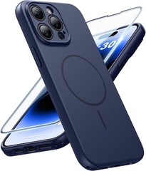 for iPhone 14 Pro Max Case Solid Matte Magnetic Phone Cover 14FT Military Grade