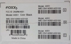 FOXX Air Talk Wireless Smart Phone A551 2GB+16GB