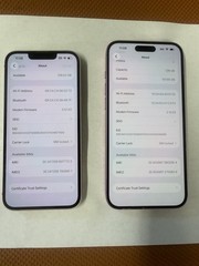 Lot of 2 iPhones Spectrum 16 Plus/ iPhone 13 screen has scratches for parts