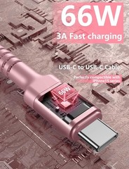 USBC Cable 10FT, 2Pack Long USBC Fast Charging Cable, Nylon Braided USB C to USB