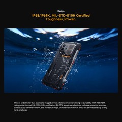 Blackview OSCAL PILOT 6 Rugged Smartphone 48GB+256GB Thermal Imaging NFC 108MP
