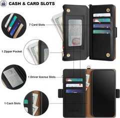 Samsung Galaxy S22 Ultra 5G Wallet with Card Holder, RFID Blocking PU Leather Co