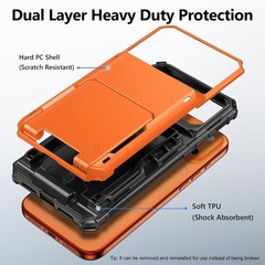 iPhone 17 Pro Max Case Wallet with Card Holder Dual Layer Heavy Duty Shockproof