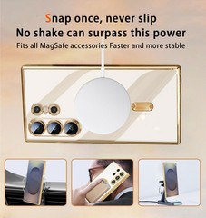 Sky Blue Magnetic Case with Screen Protector 2PCS for Samsung Galaxy S26 Ultra