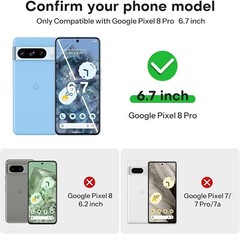 6 in 1 Screen Protector for Google Pixel 8 Pro Screen and Camera Lens Protector