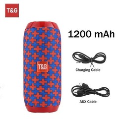 T&G TG117 Portable Bluetooth Speaker Waterproof Outdoor TWS TF FM Radio