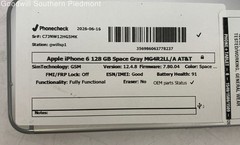 Apple iPhone 6 MG4R2LL 128Gb Space Gray AT&T Smartphone – Tested