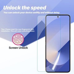 6 in 1 Screen Protector for Samsung Galaxy Z Flip 6 – 2 Pack EPU & Glass
