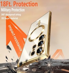 Sky Blue Magnetic Case with Screen Protector 2PCS for Samsung Galaxy S26 Ultra