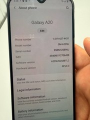 Samsung Galaxy A20 SM-A205U – Cracked Screen – Works