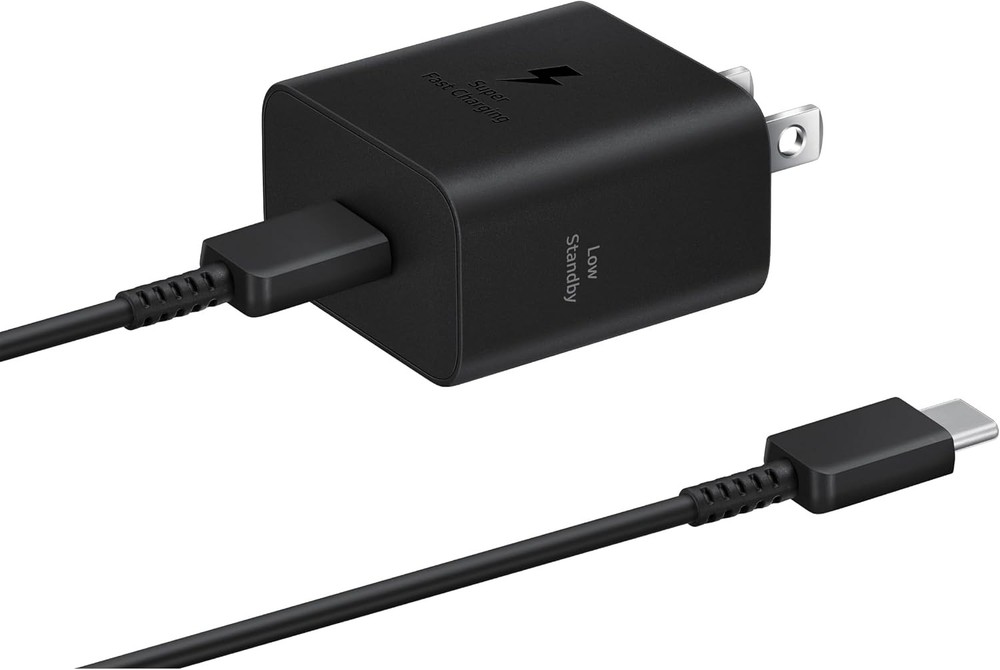 25W USB-C Fast Wall Charger for Galaxy Devices with Cable