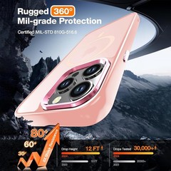 Case for iPhone 15 Pro Max with Screen Protector, Slim Shockproof Protective Cov