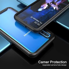 For Samsung Galaxy A50/A30S/A50S Case Shockproof Protection & Black Bumper