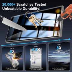 3PCS Privacy Screen Protector for Samsung Galaxy S24 Ultra 6.90 Inch Anti Spy Te