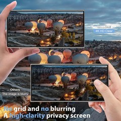 3PCS Privacy Screen Protector for Samsung Galaxy S24 Ultra 6.90 Inch Anti Spy Te
