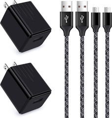 1A Fast Wall Charger for Samsung Galaxy A9, C8, J8, J7V, J3V, J5, 6FT Cable