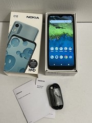 Nokia C12 Dual SIM 4G LTE 64GB 6.3&Prime; 8.0MP TA-1535 UNLOCKED Smartphone – Charcoal