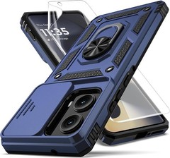For Motorola Moto Edge 2024 Case With Heavy Duty Shockproof Cover & Kickstand
