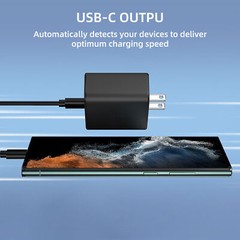 Universal 45W Fast Charger Wall Adapter Type-C Cable for Samsung Galaxy S23 S22