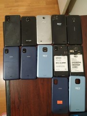 Lot of 10 Mixed Brand WIKO U316AT/SKY Elite p55Max and other Smartphone For part