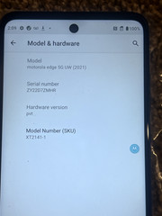 Motorola Moto Edge 5G 2021 XT2141 256GB Nebula Blue Verizon Original OPEN BOX A+