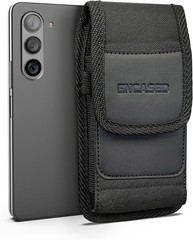 Black Ballistic Nylon Holster Clip Belt Pouch for Samsung Galaxy Z Fold 6 / 7