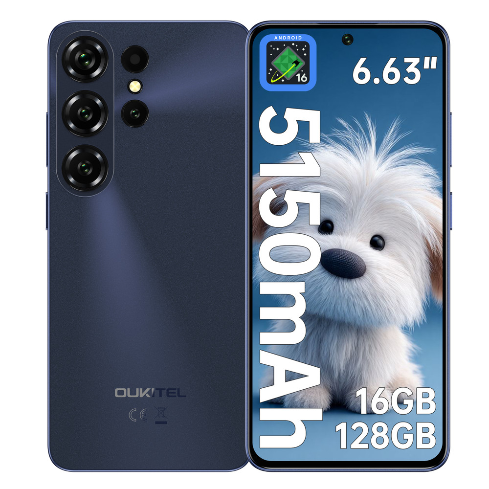 2026 OUKITEL C26 Cell Phone 6.63&Prime; HD 90Hz Android 16 24+128GB T-Mobile 5150mAh