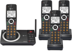 4-Handset Expandable DECT 6.0 Cordless Home Phone with Large Display, Big Button