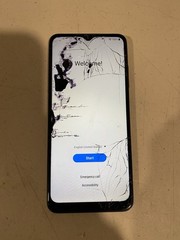 Samsung Galaxy A03s – 32 GB – Blue (Cricket Wireless) *cracked screen*
