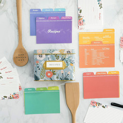Jot & Mark Recipe Card Dividers – 24 Tabs per Set, Works with 4X6 Inch Cards, He