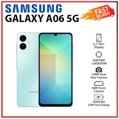 Samsung Galaxy A06 5G 6GB+128GB GREEN Dual SIM Unlocked Android Smartphone