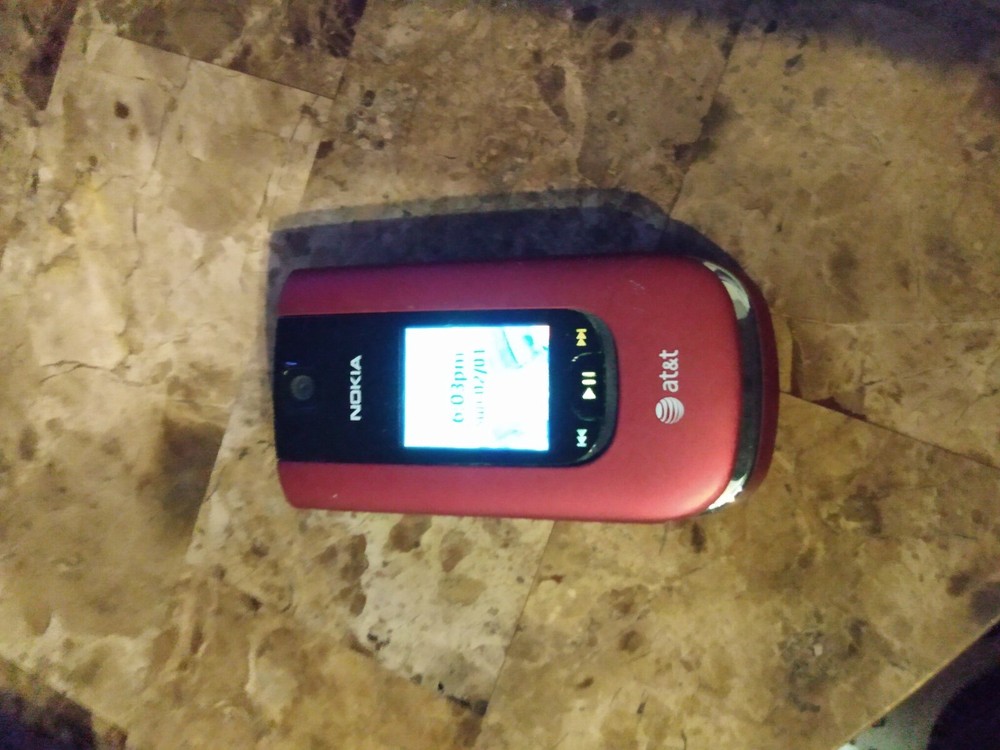 Nokia 6350 2G GSM 3G HSDPA 6350-1b Red – AT&T