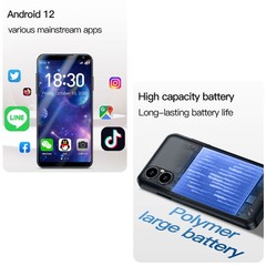Unlocked 4&Prime; DOOV M2 MINI Android 12 Smartphone Small Phone Student Slim Mobile