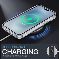 Clear Shockproof Bumper Cover Case for iPhone 15 Plus 6.7-Inch, Non-Yellowing De