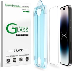 2PCS Screen Protector for iPhone 14 Pro Max 6.7 Inch Tempered Glass Case Friendl