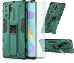Phone Case for Huawei P30 Pro with Tempered Glass Screen Protector and Slim Stan