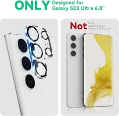 6.8in 4 Pack Camera Lens Protector for Samsung Galaxy S23 Ultra, 9H Tempered Gla