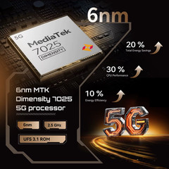 Smartphone 5G Cubot X100, Android 15, Dimensity 7025, 6nm, 2.5GHz,6.88-inch