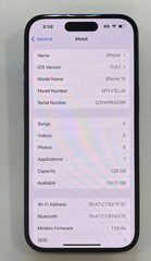 T-Mobile ONLY Apple iPhone 15 128GB Black MTLV3LL/A
