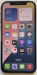 CRACKED BACK GLASS, GSM UNLOCKED iPhone 12, 128GB A2172 MGF93LL/A FOR REPAIR