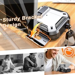 for AirPods Pro 2 Case with Cleaning Kit, Carbon Fiber Elements Military Drop Pr