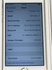 rare UNUSED 32 GB Apple iPhone 5S GOLD @ T-Mobile 24.0 iOS 9.3.2 **CLEAN IMEI**