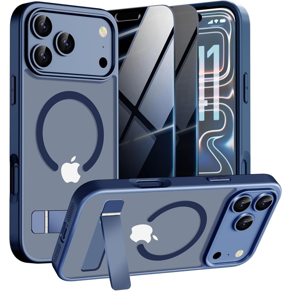 Magnetic Case for iPhone 17 Pro Max Phone Case with Privacy Screen Protector 2X