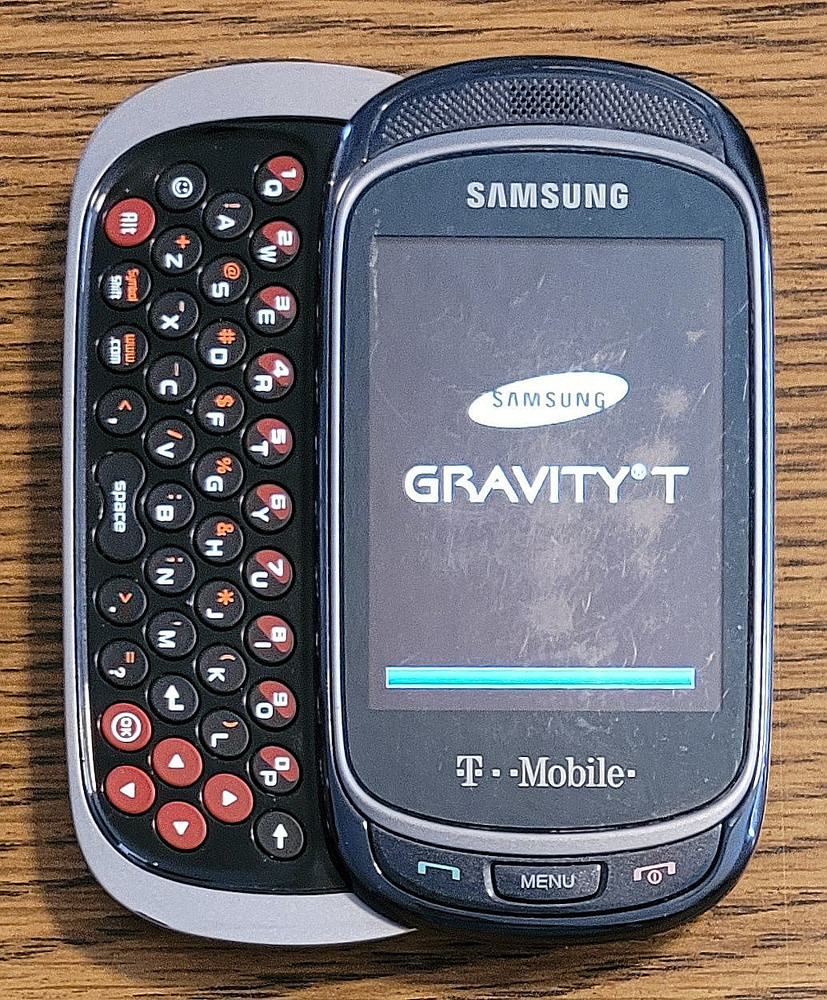 Samsung Gravity T / Gravity Touch SGH-T669 – Gray ( T-Mobile ) Rare Slider Phone