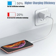 3FT Super Fast Charger 20w Type USB-C Wall Adapter For iPhone 14 13 12 11 X Pron