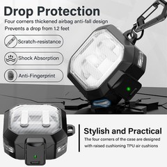 Black TPU Protective Cover with Secure Lock for Galaxy Buds 4 & 4 Pro Case