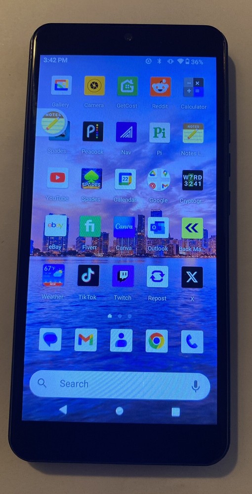 Android With TikTok & Lemon8 – Fully Unlocked Government Phone – Blk – Box