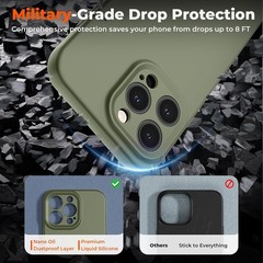 Designed for iPhone 14 Pro Case, Premium Liquid Silicone Slim Shockproof Phone C