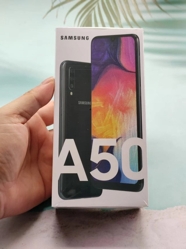 New Sealed Samsung Galaxy A50 SM-A505U 64GB Single Sim Unlocked Black Smartphone