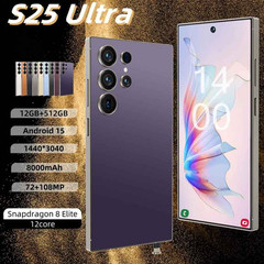 New S25 Ultra 5G 12+512GB Smartphone 6.9&Prime; Factory Unlocked Android Cellphones